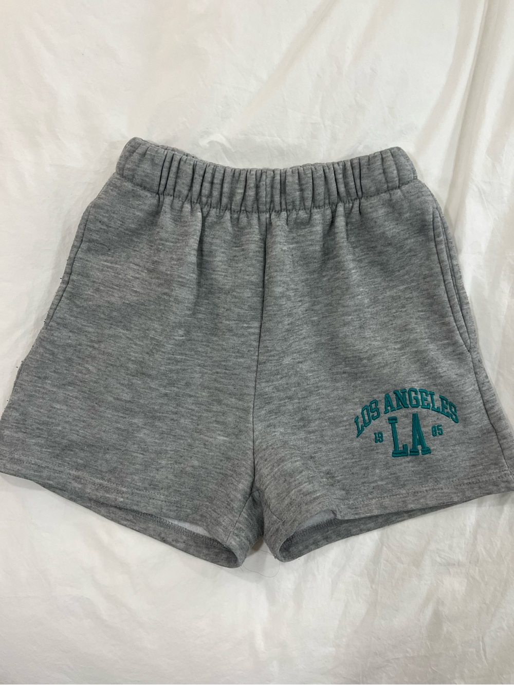 Gray 'Los Angeles LA' Casual Sweat Shorts
